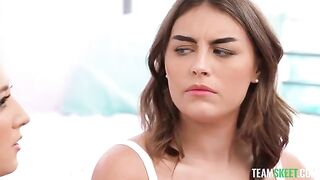 Sex party in the dormitory with role games and orgy