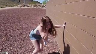 The guy gently licked the sweetness of her pussy