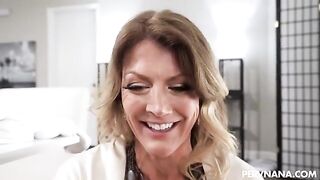 A hot MILF climbed on my dick and began to jump on it hard