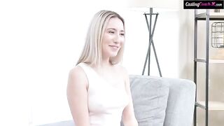 Cute girl had a hard time with a cock