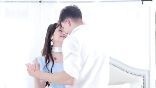 Come on, girl, take his dick in your mouth and suck it well