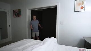The slutty girl is trying to swallow a cock as deeply as possible