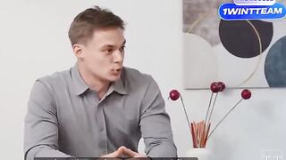 The hot girl is fucking with her boss in the office