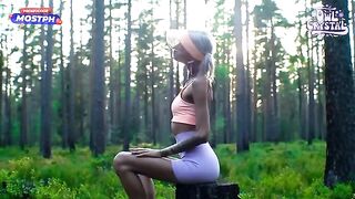 A girl was fucked by her neighbor’s cock in the forest
