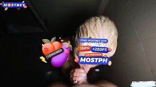 A blonde with short hair is getting fucked by her stepfather in the shower