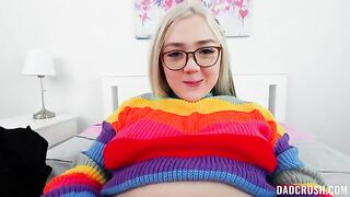 A girl wants a present from her stepfather