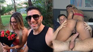 A cute girl was picked up in the park and taken for sex