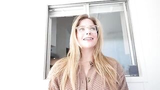 Girl sucks dick under the table and gets a huge load of cum on her face in this steamy scene