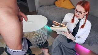 The girl realized she would have to engage in oral play again with her teacher
