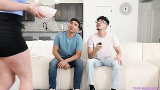 A man fucked two mature women in a steamy mom swap encounter