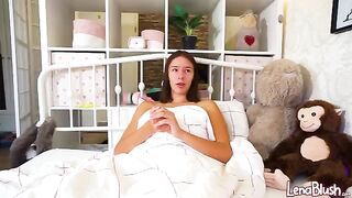 The only thing that gets a rise out of this girl is a rubber cock