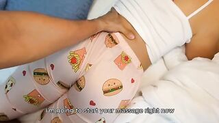 Her ass is gorgeous in those pajamas, a true culona MILF!