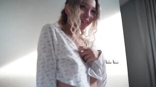 A young Russian couple enjoy each other in a passionate homemade session