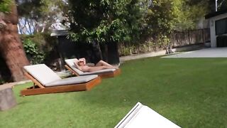 Bought a summer house to fuck my stepsis on the lawn
