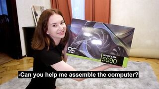 Can you indulge me for a gift? - Cute 18-year-old homemade xxx video