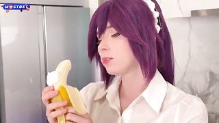 She's an anime girl, so she gets fucked hard