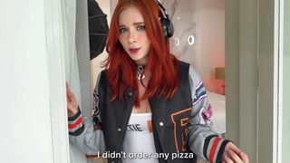Redhead knows what to do if she can't pay, and it's not just a threat