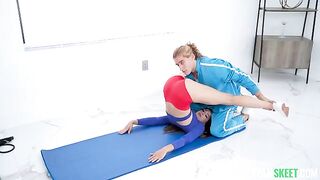Instead of cardio – a great alternative gymnastics with a slutty brunette
