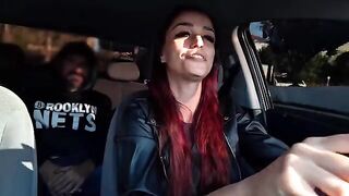 Speeding leads to sex with a hot amateur couple in this steamy scene