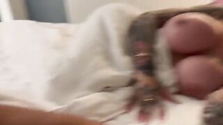 The stepfather fucks his beautiful stepdaughter, a tattooed babe
