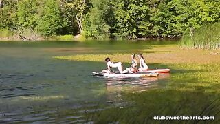 Lesbians do not need men to enjoy, they can pleasure each other in the park