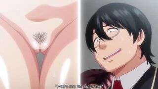 Nerd girl gets fucked in an anime-style scene
