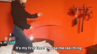 You're a romantic dude - A cute girl gets tied up and pleasured by her boyfriend