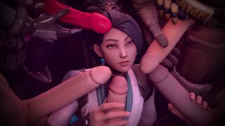 VALORANT Hentai Compilation (SFM/Blender) - XGameMaster