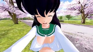 Kagome gets her pussy railed in a hot scene