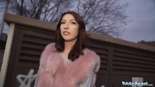 The public agent screwed a young talentless girl with big boobs in POV