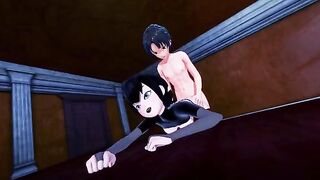 Mavis Dracula gets scared and fucked in this hot Hotel Transylvania scene