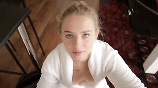 Accidental cum on step sister's tits, she loved it and I did too