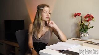 Tits crave freedom in this steamy solo scene