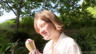 Don't lick the ice cream, suck my dick instead, a playful prank