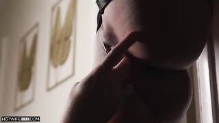 Any cock is good for tight Asian pussy in doggy style