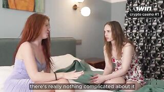 Beautiful girlfriends won’t miss a chance to have fun together with someone