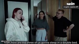 Girl came to my room while my girlfriend was getting fucked, it was risky