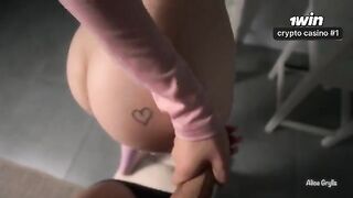 He fucks her so hard that she squirts non-stop like a fountain