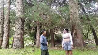 A beautiful woman would agree to have sex in the forest with anyone