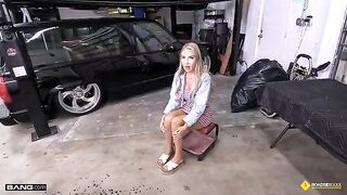 You can pay for the work with your pussy in the workshop