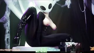 The whole world will wait while she gets fucked in an oily, latex suit