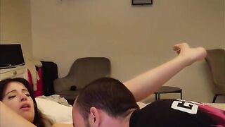 The couple reached orgasm from the completely different sex