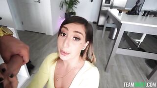 When she raises her skirt, her pussy appears - your consciousness falls