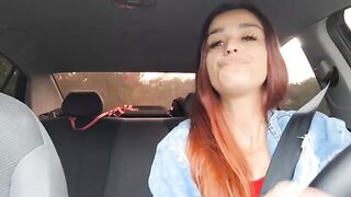 The girl knew the guy would stop, so she took her underwear off