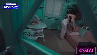 Busty step mom seduced her step son to make love with him