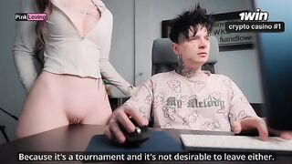 The girl was greatly missing her boyfriend's cock and got it from the table