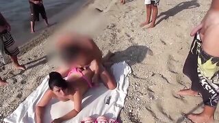 The towel was spread, and unbuttoning followed naturally