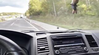 The guy fucked hot girl in his car, an Uber driver