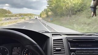 The guy fucked hot girl in his car, an Uber driver