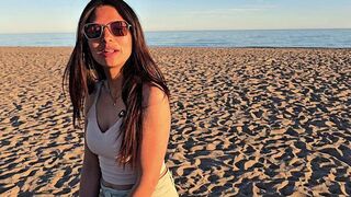 An empty beach isn’t exactly the right spot for intimate moments